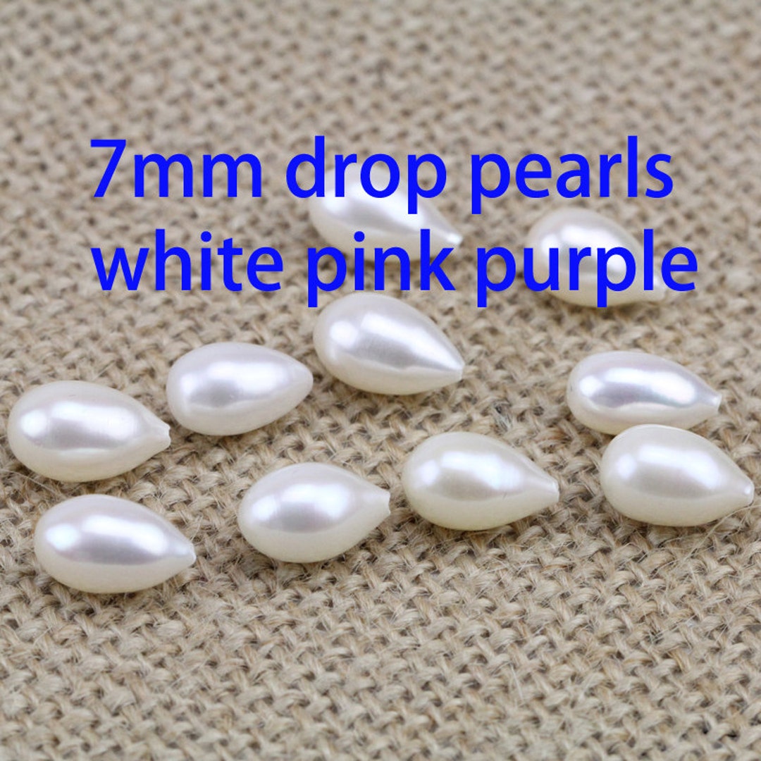Drop Pearls  Jewelry Findings Components - 3a Quality 10x14mm