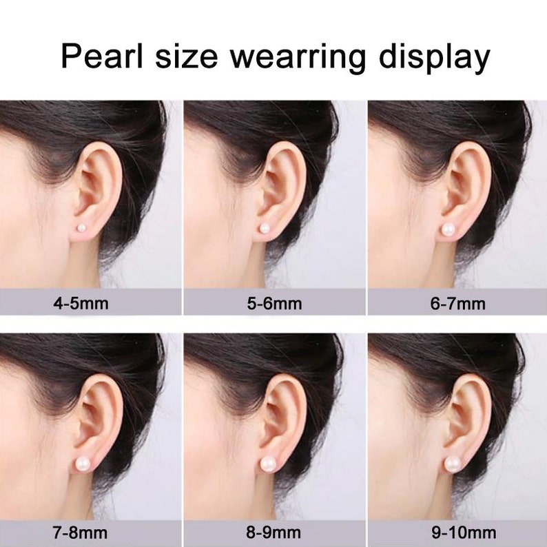 Pearl stud earringfreshwater pearl earring stud genuine Etsy