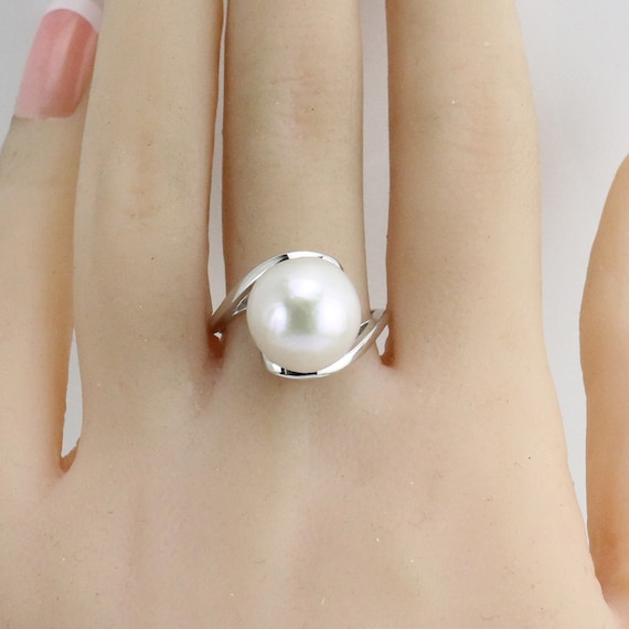 Multi Round Pearls Rings Yellow Gold Plated Handmade Fancy White Bubble Ring  | eBay