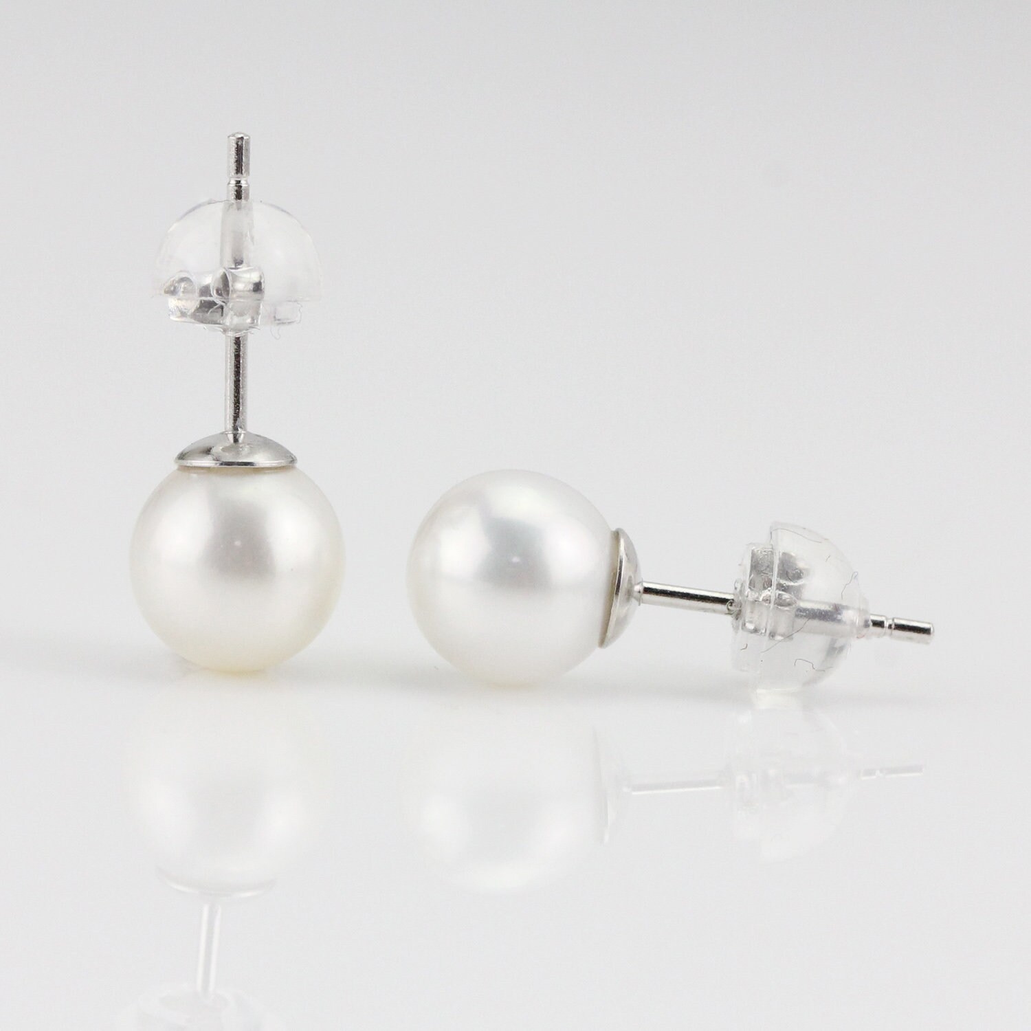 Pearl stud earringfreshwater pearl earring stud genuine Etsy