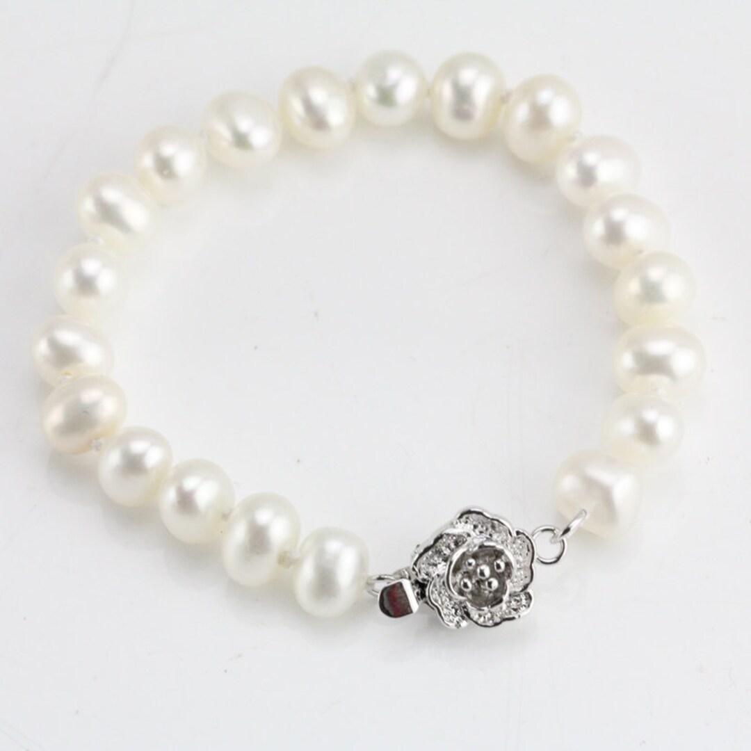 Flower Girl Pearl Bracelet,small Pearl Bracelet,teen Girl Pearl