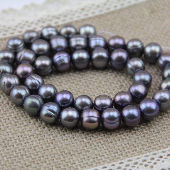 Freshwater Black Pearl Beads  Irregular Freshwater Pearls