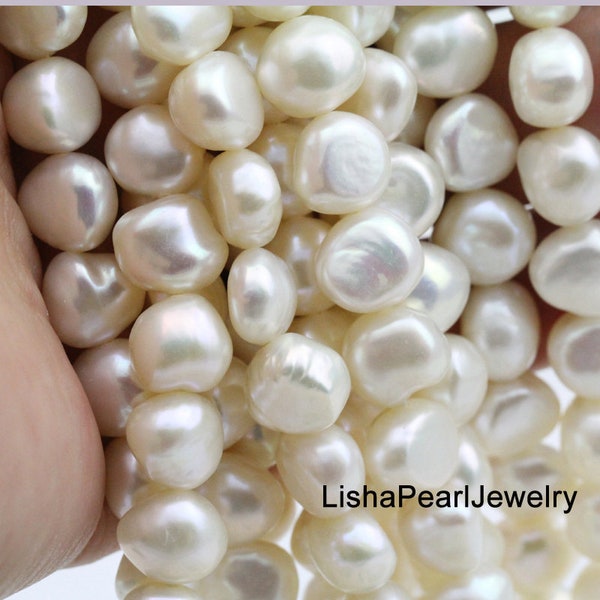 9-10mm baroque pearl strand,corn baroque pearl beads,baroque shaped pearls, irregular pearls offer,nugget shape pearls strings wholesale