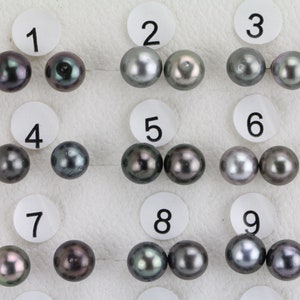 Details about / elegant 9-10mm south sea round white pearl earring 925s aijiang