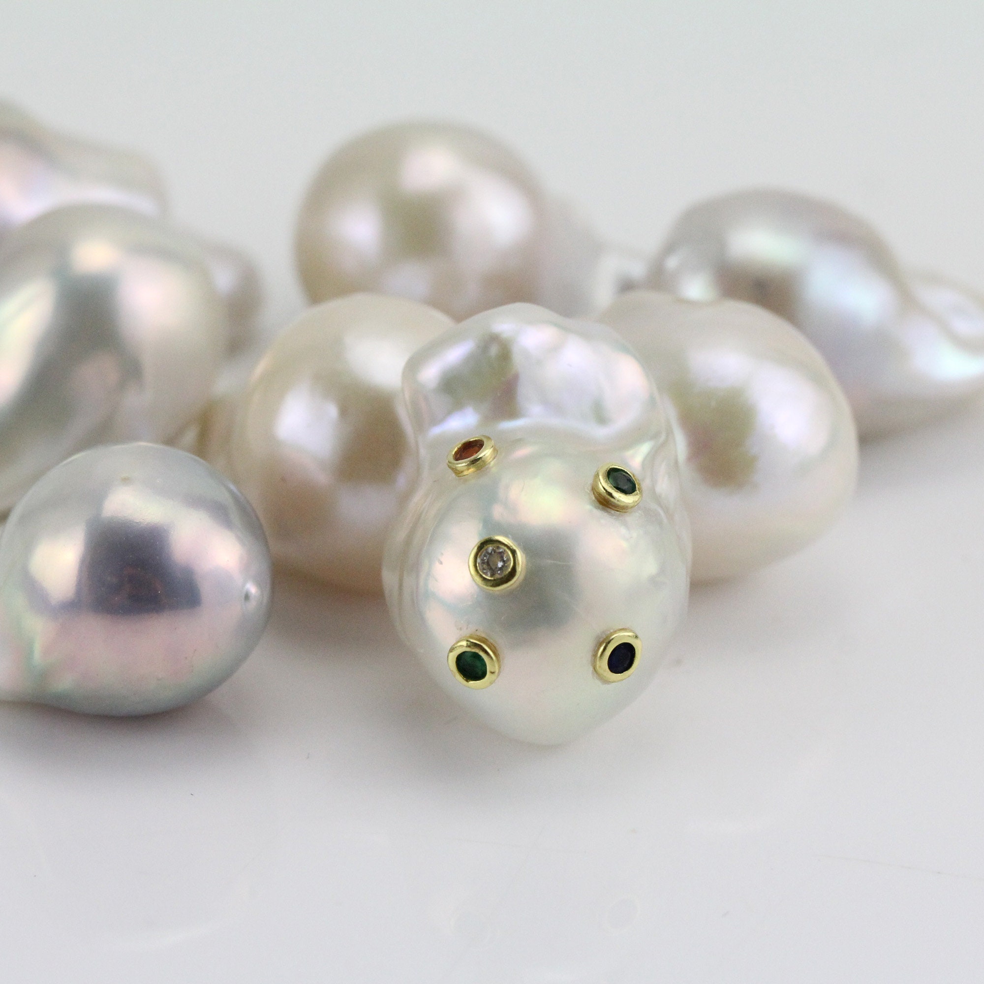 PEARL DE LANGE 6個セット 1pc,14-16mmx18-23mm Large Baroque Pearl,freshwater Large