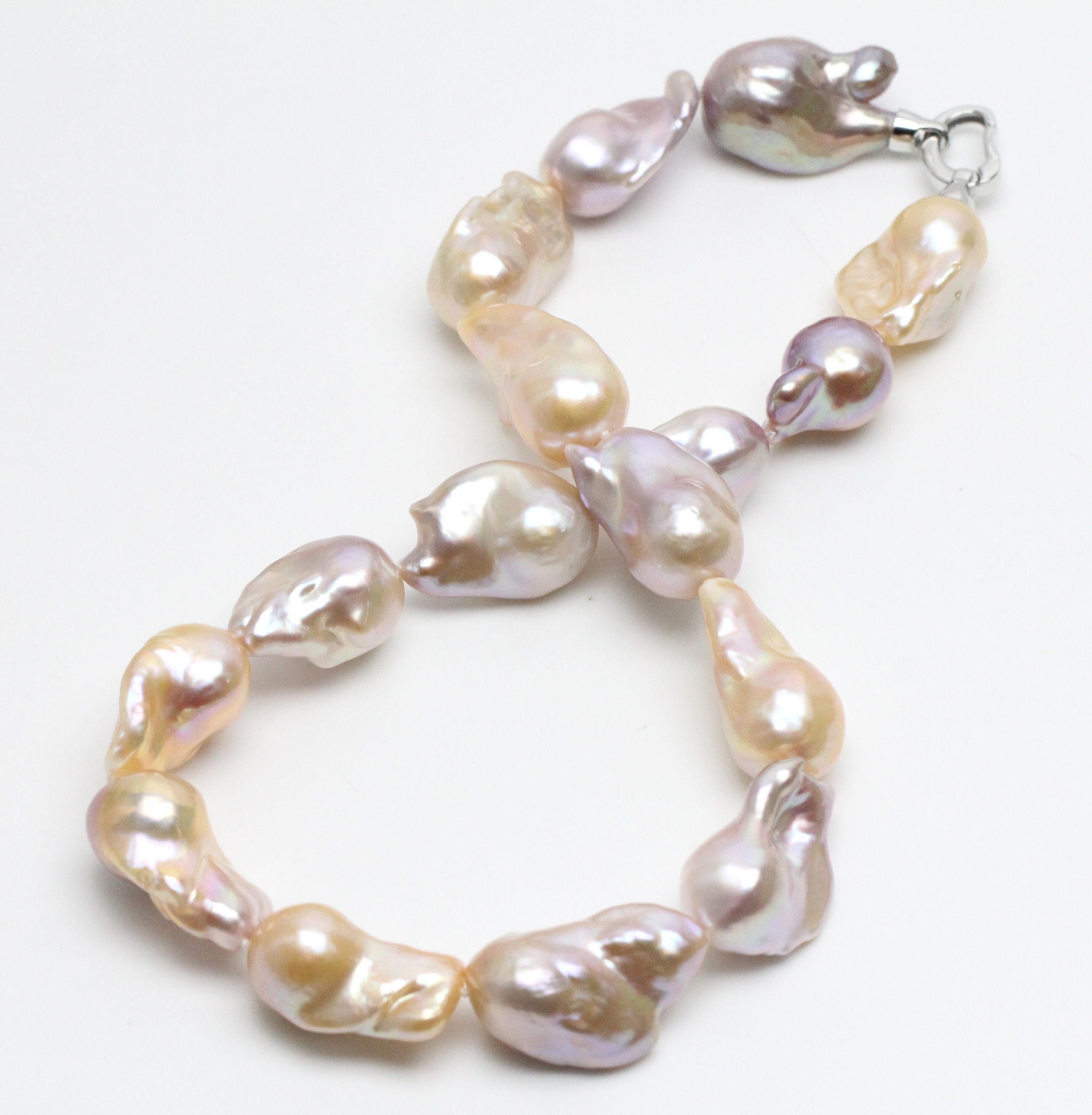 18mm-25mm Huge Sized Baroque Pearl Strands with High Luster and Nice Shape
