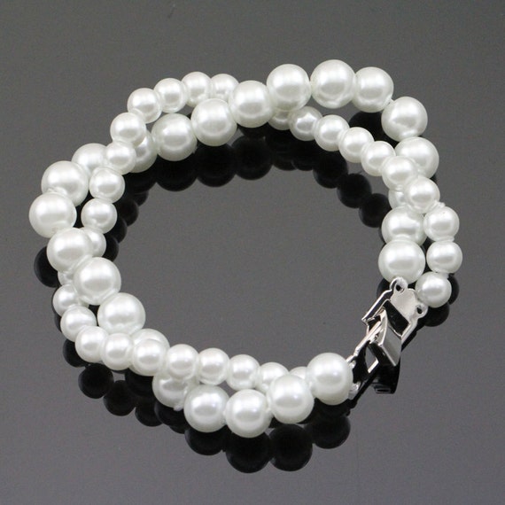 Twisted pearl bracelet deals