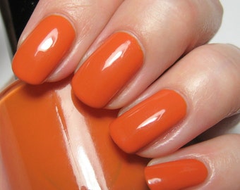 My Sharona - 15 ml - pumpkin orange creme - indie polish by ALIQUID Lacquer