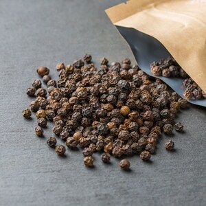 Naturally Grown, 4oz, Tellicherry Pepper from India, Whole, Black, Sold in Resealable Kraft Tube, Incredibly Aromatic, Personally Sourced