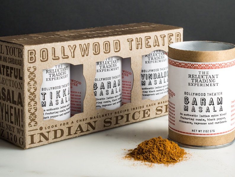 Indian Spice Mix Set, Gift Set, Bollywood Theater Restaurant, Spice Blends, Bollywood Theater Blend, Authentic, Portland, PDX, Garam Masala image 1