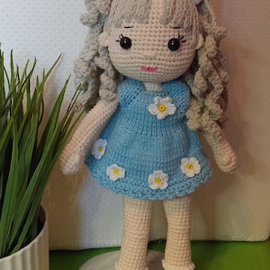 Amigurumi finished doll Daisy/Crochet doll/Gift/Collectible/Amigurumi toy