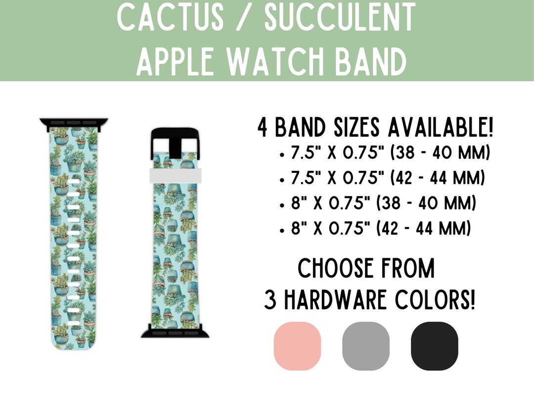 Cactus Apple Watch Band Colorful & Cute Apple Watch Band Etsy