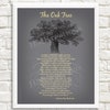 The Oak Tree Poem Printable, Mighty Oak Tree of Life Print, Inspirational Nature Wallart ...