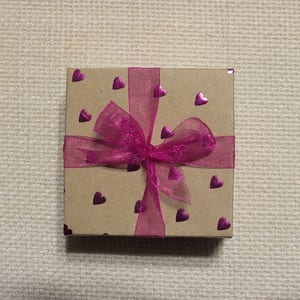Small Handmade Gift Boxes with Lid, Kraft Heart & Map Paper, Origami Mini Treat Boxes, Decorative Favor Boxes for Easy Wrapping image 4
