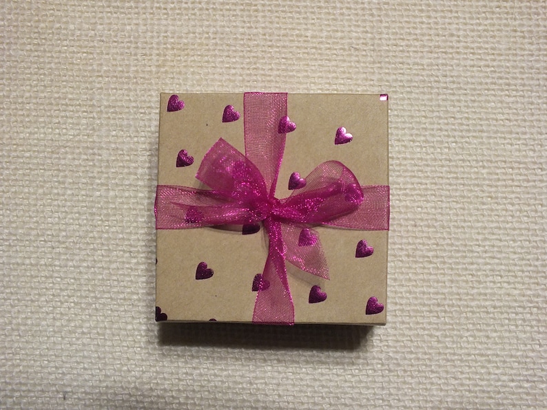 Small Handmade Gift Boxes with Lid, Kraft Heart & Map Paper, Origami Mini Treat Boxes, Decorative Favor Boxes for Easy Wrapping image 4
