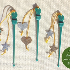 Unique Handmade Green Siren Mermaid Bookmark, Coffee Stopper Page Stick Marker, Book Marker Gift for Book and Coffee Lover