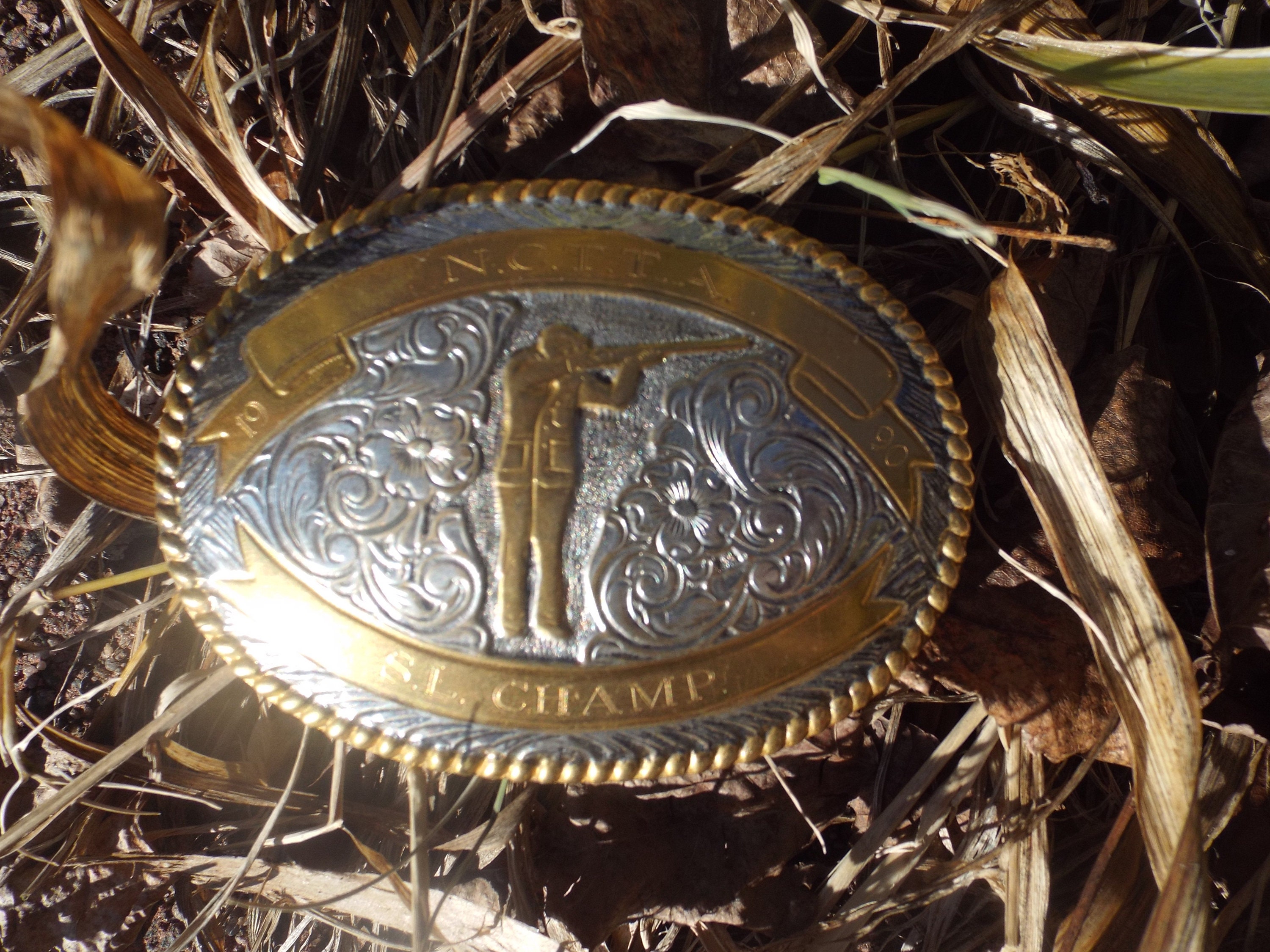 Ferris Silver Works The Classy Cowboy Belt Buckle Silver / Engraved / Copper
