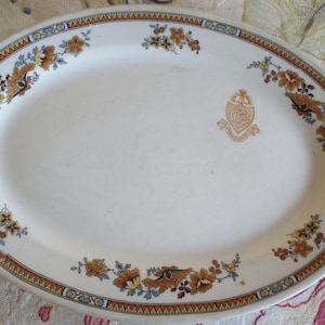 R Historic 1920 The Columbia Country Club Chevy Chase Maryland Oval PLATTER - Mayer China Logan Pattern