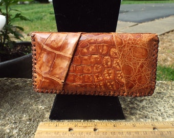 Classic Vintage Alligator Leather Wallet/Clutch