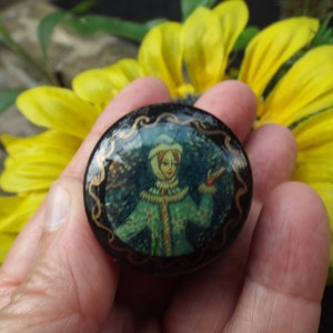 Russian lacquer Tooth Fairy Trinket Box Exquisite! Russia