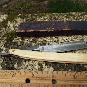 Classic Vintage Westerfield Manufacturing Germany Hollow Ground Straight Razor with Original Box