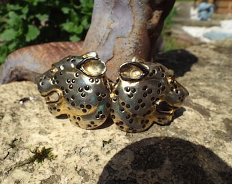 Vintage Mimi D N Leopard Buckle Mimi Di N Leopard Belt Buckle, Likely From 1986 Vintage  main image 3