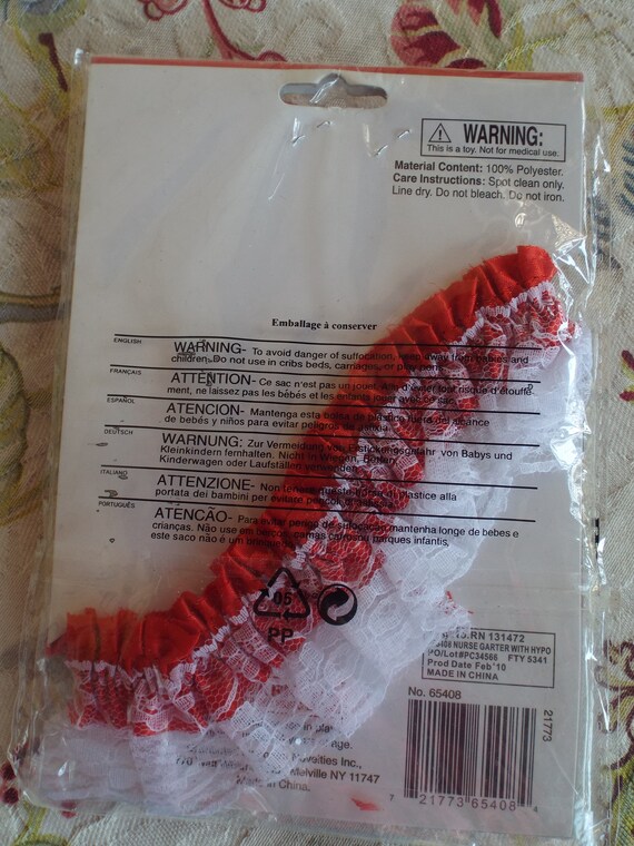 Sexy Red Hot Nurse Garter With Realistic Looking Hypodermic Etsy