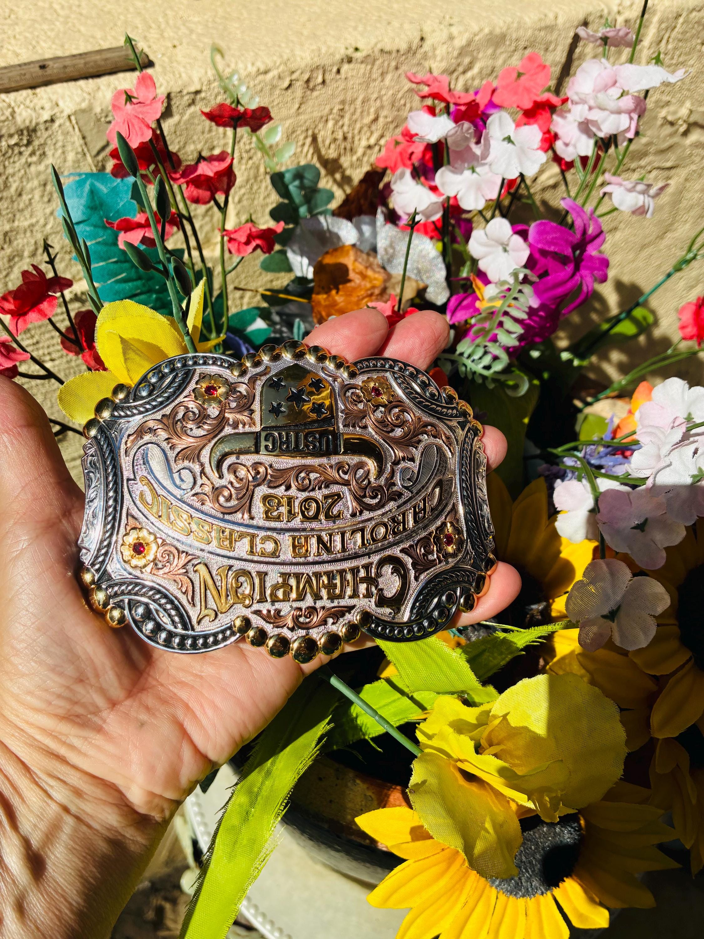 team roping gist trophy buckles