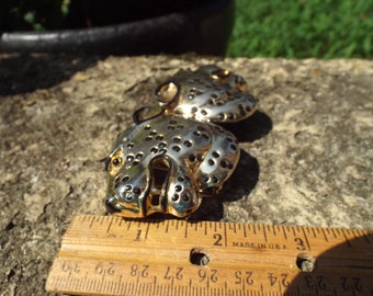 Wonderful Vintage Mi Mi D N Gold Tone Double Cheetahs  display picture 2