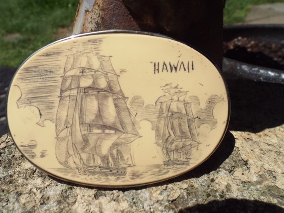 Classic Vintage Tall Ships Hawaii  Boating Nautic… - image 1
