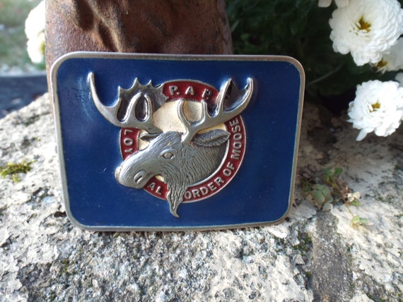 moose belt buckle