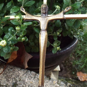 Metal  Wall Cross Crucifix with Metal Jesus