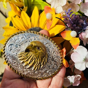 Crumrine Eagle Belt Buckle - Etsy