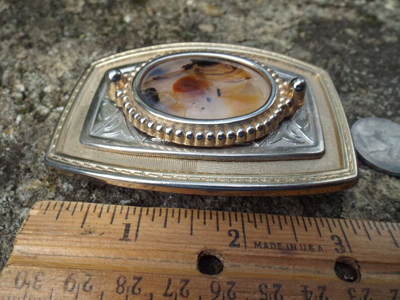 Unique Belt Buckle Mixed Stones Estate Unique Belt Buckle Mixed Stones Estate