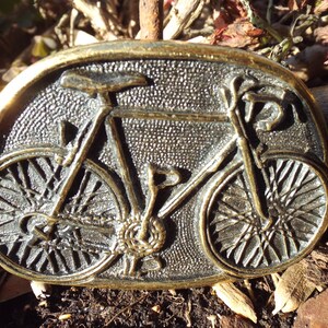 Classic Vintage 1970s BTS Road Bicycle  Cyclist  Belt Buckle