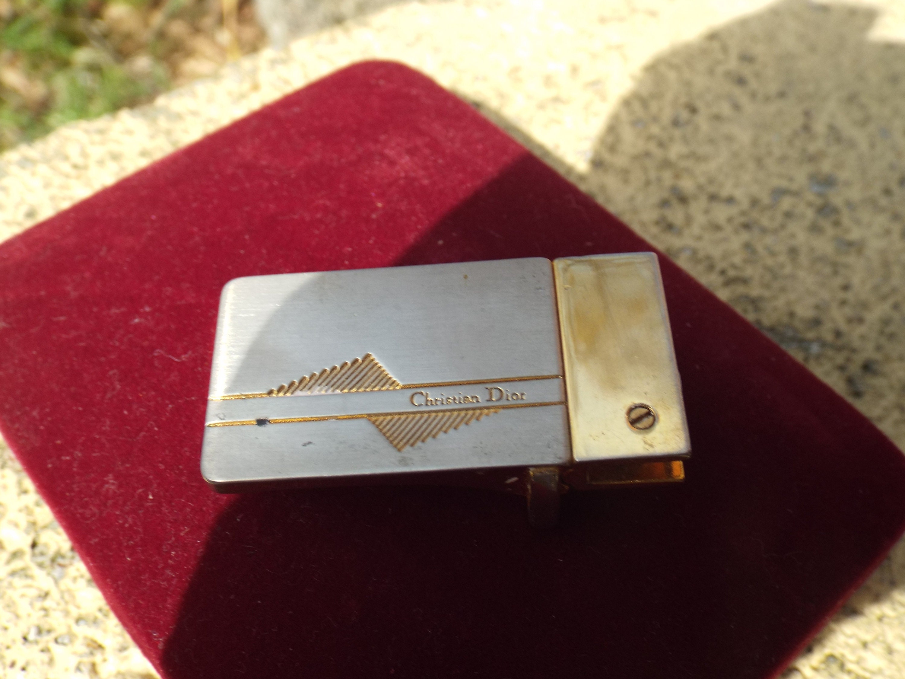 Authentic Vintage Christian Dior Square Gold Tone Belt 