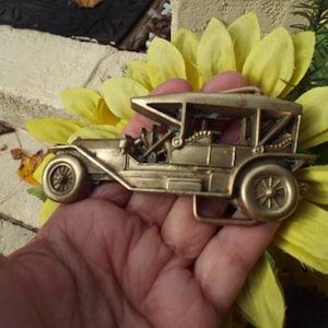 Classic Vintage 1978 Duesenburg Modal Car Belt Buckle Baron Buckles Solid Brass
