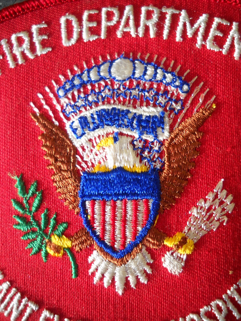 Very Hard To Find Fire Department Patch for Saint Elizabeth's Hospital For The Insane Washington DC Fabulous zdjęcie 5