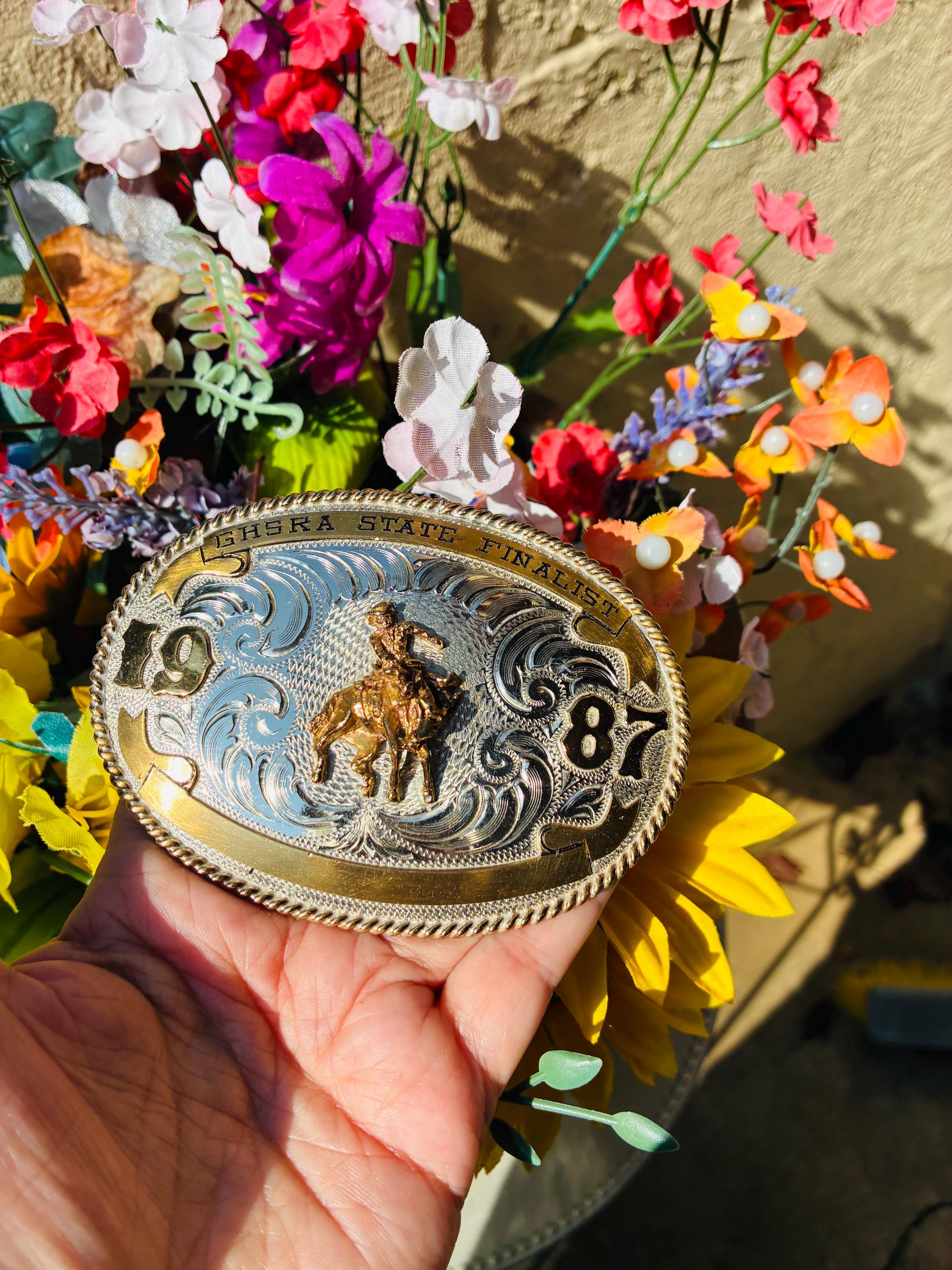 ビンテージ ウエスタン ロデオ アメリカ 馬 ロープ トロフィー レトロ 西部 Vintage Rodeo Trophy - Etsy