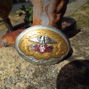 Classic Vintage   Honda Gold Wing Motorcycle Advertisement Western Belt Buckle
