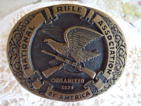 nra belt buckle