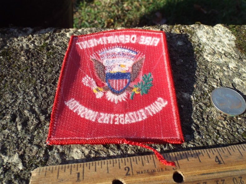 Very Hard To Find Fire Department Patch for Saint Elizabeth's Hospital For The Insane Washington DC Fabulous zdjęcie 2