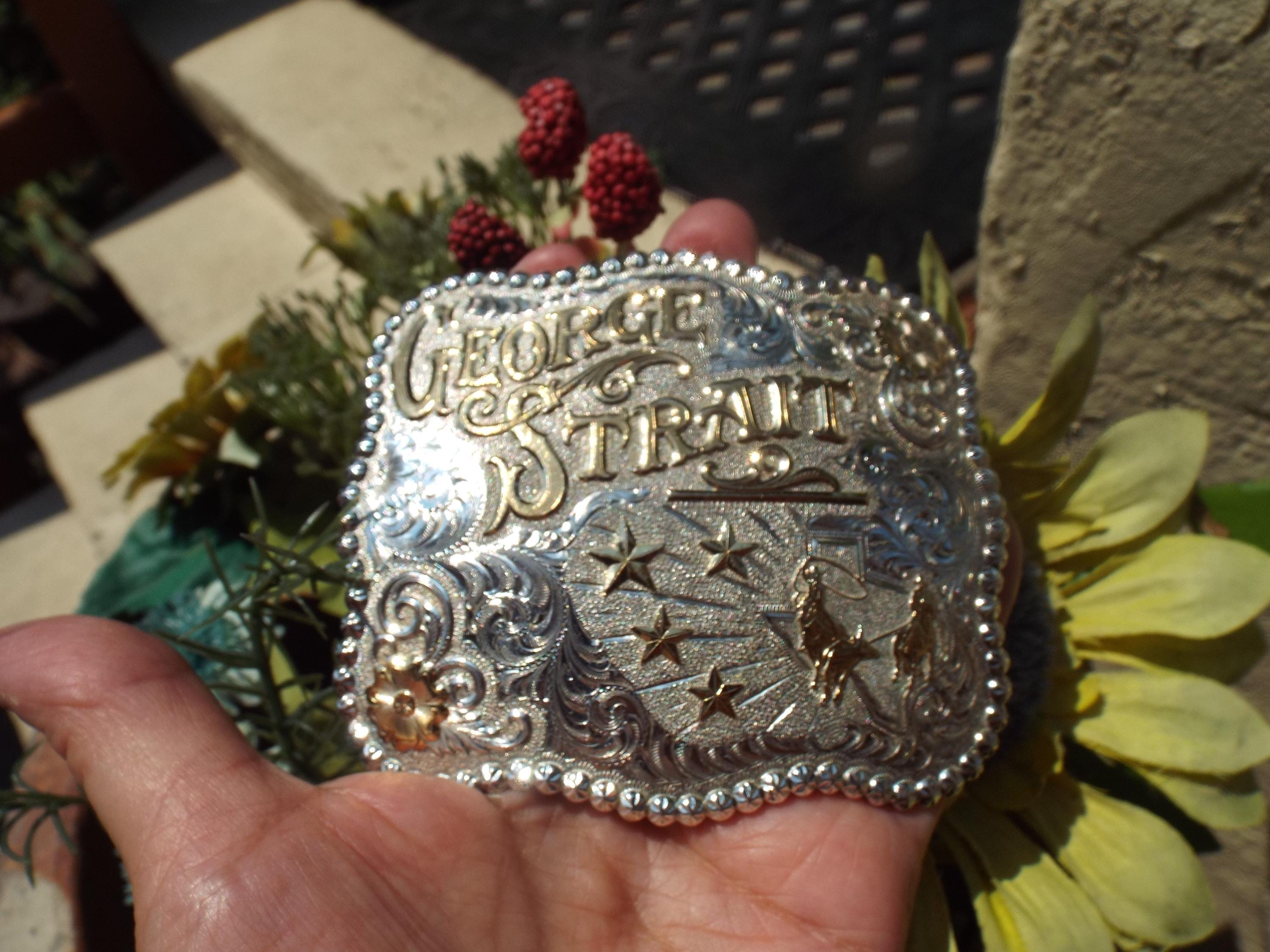 george strait belt buckle