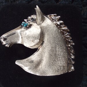 Vintage Sterling Silver Horse Head Belt Buckle Turquoise - Etsy