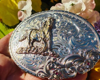 RARE Vintage Montana Silversmiths Sterling Silver Plated  display picture 2