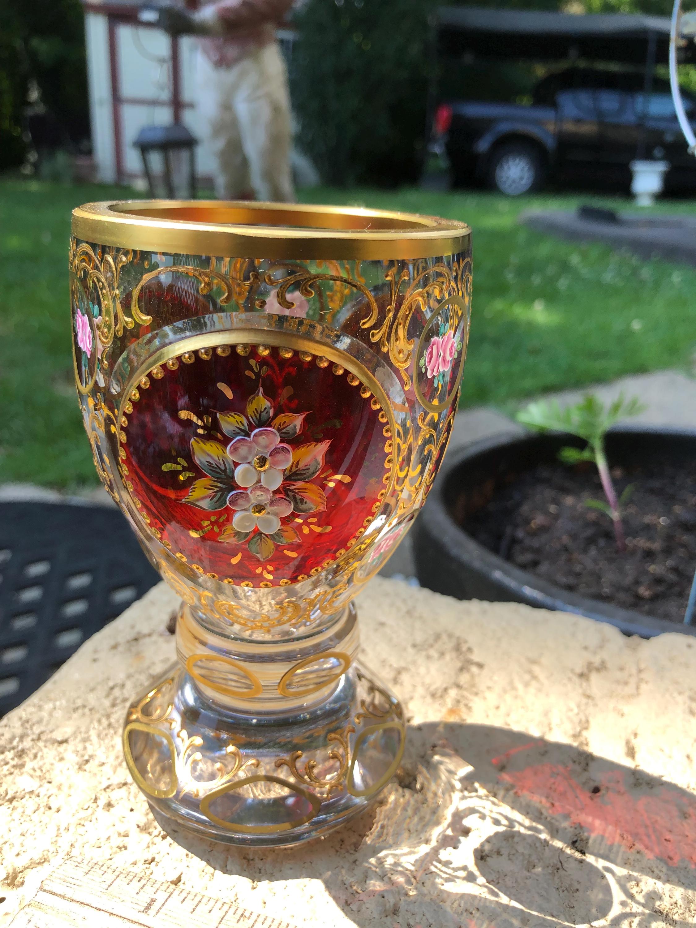 Antique Moser Glass - Etsy