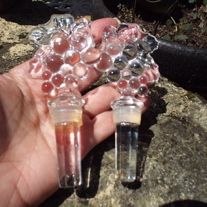 Marquis Waterford Clear Glass Grape Wine Stoppers-Set of 2