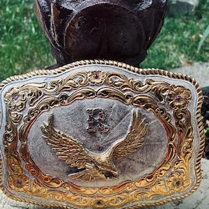Crumrine Eagle Belt Buckle - Etsy