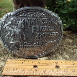 Classic Vintage Hesston 1947-1997Rodeo NFR National Finals-Rodeo Belt Buckle Limited Edition
