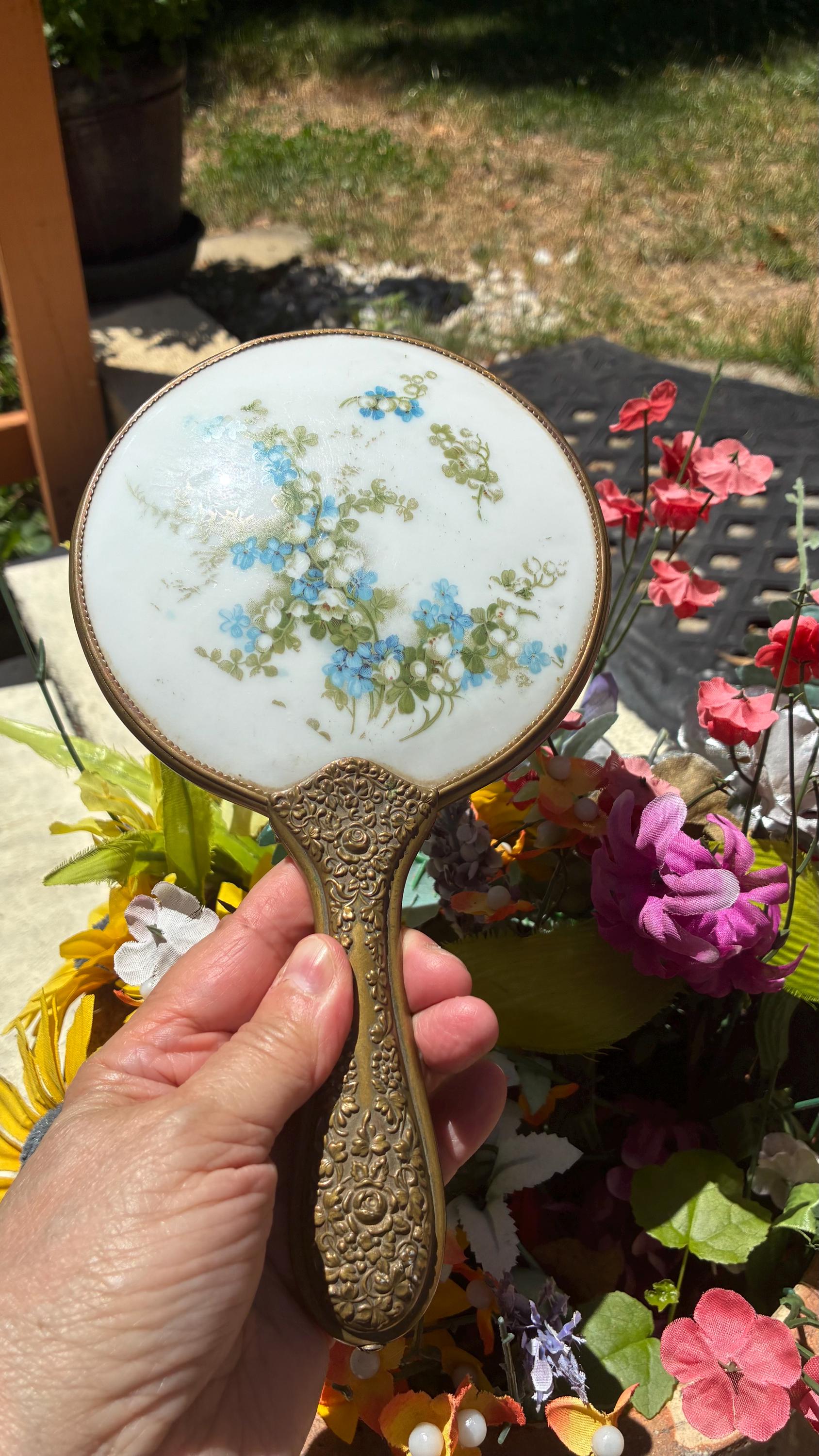 Blue Antique Mirror - Etsy